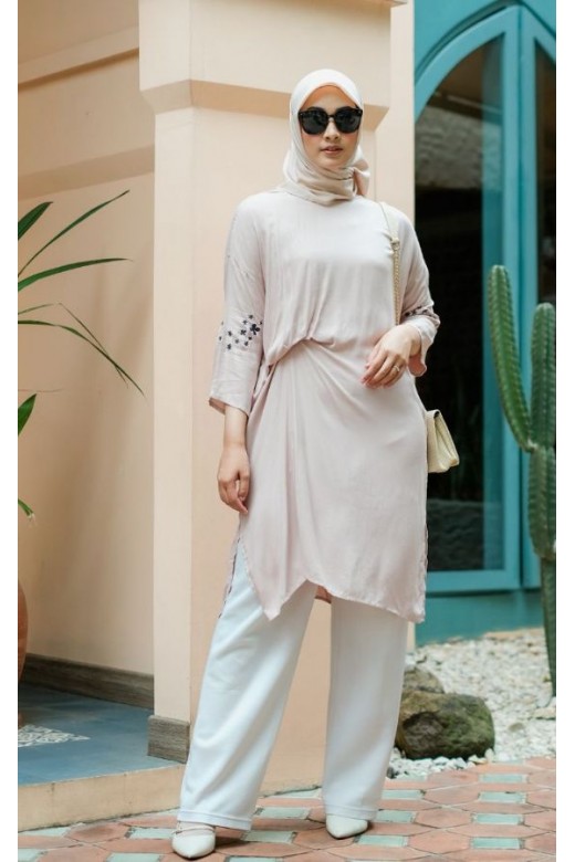 Azzura Kaftan Tunik Creme